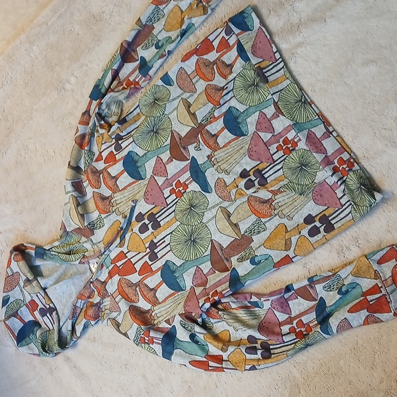 Mushroom Print Lightweight Hoodie - Picture 2 of 3